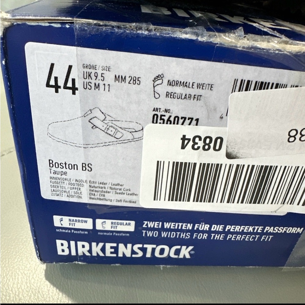 Birkenstock Boston Taupe Footwear New In Box - Picture 3 of 3
